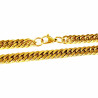 55cm x 8mm Gourmet Schakelsketting - Heren Ketting - Verguld Roestvrij Staal