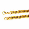 55cm x 8mm Gourmet Schakelsketting - Heren Ketting - Verguld Roestvrij Staal
