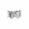 Dottilove Ring - Verstelbare Dames Ring Golvend Ontwerp - RVS Witg Gold Plated