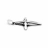 Kruishanger - Geborsteld Roestvrij Staal - Design-3D Kruis Heren - Dames