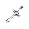 Zwaardkruis Heren - Draak Kruis Hanger - Roestvrij Staal - Asymmetrische Kruis