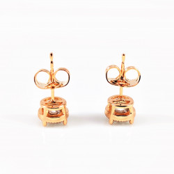 XUPING Oorbellen Dames - Roségoudkleurig Plated Stekers - Zirkonia-Steen 5mm Oorknoppen