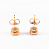 XUPING Oorbellen Dames - Roségoudkleurig Plated Stekers - Zirkonia-Steen 5mm Oorknoppen