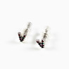 Dottilove V-Oorbellen Dames - Plated - Oorknopjes Cz Multicolor
