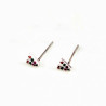 Dottilove V-Oorbellen Dames - Plated - Oorknopjes Cz Multicolor