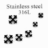 Set 3-Paar Oorbellen Dames - Heren - 316L RVS Zwart - Keltisch Kruis Design - Oorknopjes