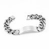 Armband Heren - Gepolijst RVS - Gourmet Schakels Armband - Griekse-Plaat