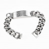 Armband Heren - Gepolijst RVS - Gourmet Schakels Armband - Griekse-Plaat