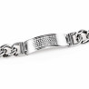 Armband Heren - Gepolijst RVS - Gourmet Schakels Armband - Griekse-Plaat