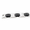 ID-Armband Heren - Licht Gepolijst Mat RVS - Rubberen-RVS Schakels Armband