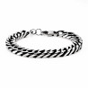 Cubaanse Armband Heren - Vintage zilverkleurige RVS - Schakels Armband