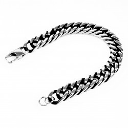 Cubaanse Armband Heren - Vintage zilverkleurige RVS - Schakels Armband
