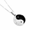 Yin-Yang Ketting Dames - Heren - 316L RVS - Chinees Taiji Symbool Yin Yang Hanger met Ketting