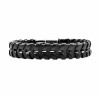 Armband Heren - Gevlochten Leren Armband Zwart
