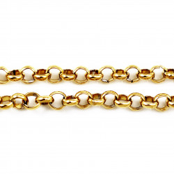 Dottilove Ketting Dames - Geel Gold Plated op RVS - Geforceerde Ketting Hart - Zoetwaterparels
