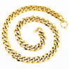 Dottilove 55cm Cubaanse Ketting Dames - Geel Gold Plated op RVS - Ketting Miami-Stijl