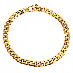 Dottilove 50cm Cubaanse Ketting Dames - Geel Gold Plated op RVS - Ketting Miami-Stijl