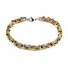 7mm Heren Vierkant Koningsarmband - Goudkleurig - Zilverkleurig Roestvrij Stalen Armband