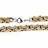 7mm Heren Vierkant Koningsarmband - Goudkleurig - Zilverkleurig Roestvrij Stalen Armband