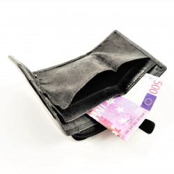 Dames Granaatkleur Portemonnee 100% Buffelleer RFID Bescherming