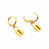 Hangslot Oorbellen Dames - Heren - Verguld RVS - Oorringen met Hanger