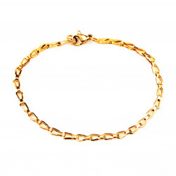 Ketting + Armband Dames - Verguld Roestvrij Staal - Schakelketting - Schakelarmband