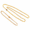 Ketting + Armband Dames - Verguld Roestvrij Staal - Schakelketting - Schakelarmband