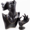 Ketting + Armband Dames - Verguld Roestvrij Staal - Schakelketting - Schakelarmband