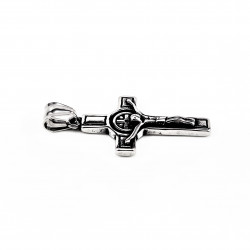 70cm x 3mm Ketting Heren + Kruis van Sint-Benedictus - Roestvrij Staal - Kruishanger