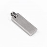 Rechthoekige Hanger - RVS Zilverkleur-Zwart - Heren Hanger