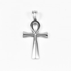 Egyptisch Kruis XL Ankh - RVS - Religieus Heren Kruis Hanger