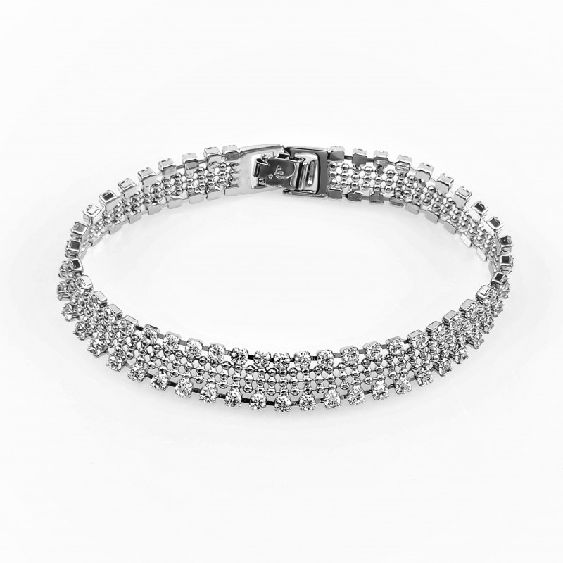 XUPING Dames Armband - Gerhodineerde - Tennisarmband met Strass XUPING Dames Armband - Gerhodineerde - Tennisarmband met Strass