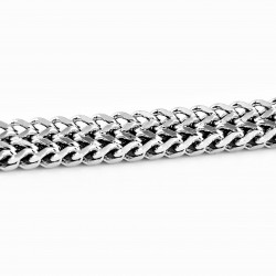 Visgraat Schakels Armband - Zilverkleur Roestvrij Staal - Dames en Heren Armband