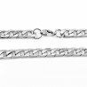 55cm x 6,5mm Gedetailleerde Ketting Heren - RVS Zilverkleur - Cubaanse Schakelketting
