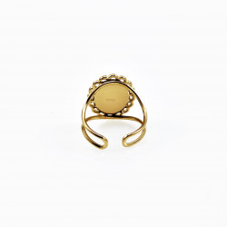 Dottilove Dames Ring met Slang - 14K Geelgoud Verguld RVS - Verstelbare Ring Dames