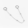 Dottilove Dubbele Dames Oorringen - Plated - Oorbellen met Ketting