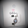 Turks Oog Ring - Transparante Lichtblauwe Zirkonia - RVS Wit Gold Plated - Dottilove Smalle Dames Ring