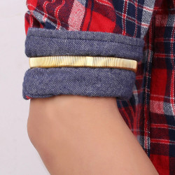 2 Stuks Goudkleur Mouwophouders Elastische - Metaal Antislip Armband Unisex