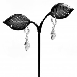 Oorringen met Schelp Hanger - RVS Zilverkleur - Oorbellen Dames