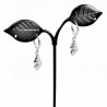 Oorringen met Schelp Hanger - RVS Zilverkleur - Oorbellen Dames
