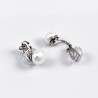 Witte Zoetwater Parel Clip-on Oorbellen Dames - 8mm Parel Oorclips