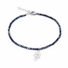 Grijsachtig Blauw Kristallen Armband Dames - RVS Zilver Kleur - Crystal Armband Hand Fatima