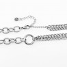 Dottilove Gentiana Ketting Dames - Wit Gold Plated op RVS - Verstelbare Schakelsketting