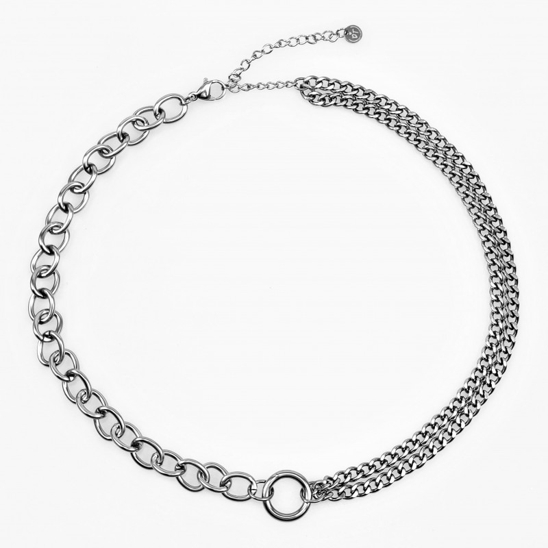 Dottilove Gentiana Ketting Dames - Wit Gold Plated op RVS - Verstelbare Schakelsketting Dottilove Gentiana Ketting Dames - Wit Gold Plated op RVS - Verstelbare Schakelsketting