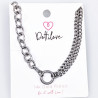 Dottilove Gentiana Ketting Dames - Wit Gold Plated op RVS - Verstelbare Schakelsketting