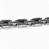 Armband Heren - RVS Zwart-Zilverkleur - Fiets Schakelarmband
