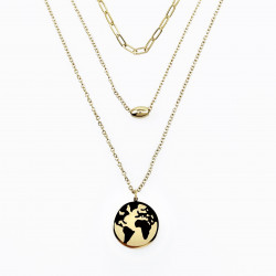 Drielaagse ketting Dames -...