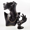 Mesh Schakelsketting + Armband Dames Set - Verguld RVS