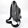 Zwarte Leren Crossbody Unisex - Schoudertas - Slingbag
