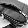 Zwarte Leren Crossbody Unisex - Schoudertas - Slingbag